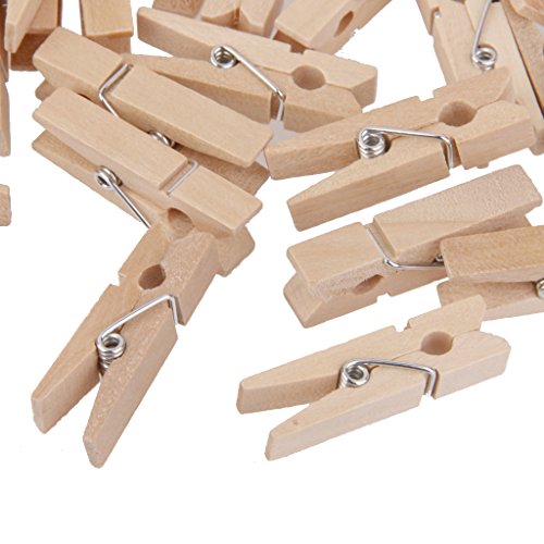 100x Clavijas Pinzas Contactos de Madera Naturales Ropa Foto Papel DIY Mini Clips 25 * 3mm 100x Clavijas Pinzas Contactos de Madera Naturales Ropa Foto Papel DIY Mini Clips 25 * 3mm