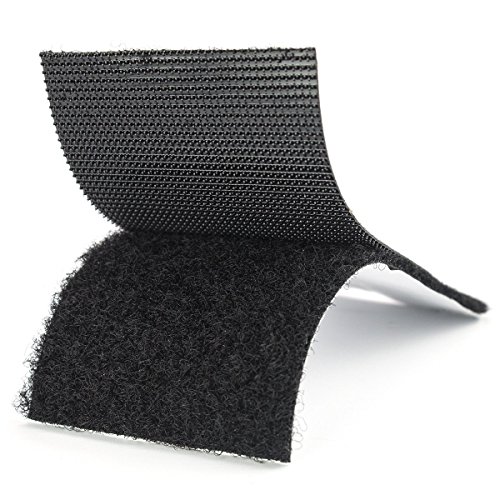10CM Ancho Cinta de Belcro, U-horizon 10CM*1M Belcro Adhesivo Doble Cara Cinta de Gancho y Lazo con Súper adherente Tela de Nylon sujetadora, Negro 10CM Ancho Cinta de Belcro, U-horizon 10CM*1M Belcro Adhesivo Doble Cara Cinta de Gancho y Lazo con Súper adherente Tela de Nylon sujetadora, Negro