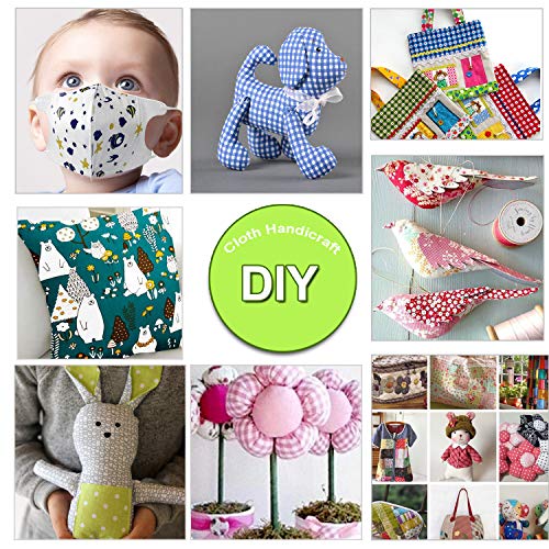 10Piezas Tela de Algodón Patchwork, Tela de Estampada Flores de Costura de Material Textil Manualidades Retales Algodón con Cinta elástica e Puente de la Nariz para Coser DIY(50x40cm Animal Selva) 10Piezas Tela de Algodón Patchwork, Tela de Estampada Flores de Costura de Material Textil Manualidades Retales Algodón con Cinta elástica e Puente de la Nariz para Coser DIY(50x40cm Animal Selva)