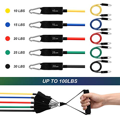 11PCS / Set pedal Resistencia venda del ejercicio de estiramiento de fitness Inicio Set, 100 libras de entrenamiento de resistencia, aptitud suitableWomen hombres, Pilates, formación, rehabilitación, 11PCS / Set pedal Resistencia venda del ejercicio de estiramiento de fitness Inicio Set, 100 libras de entrenamiento de resistencia, aptitud suitableWomen hombres, Pilates, formación, rehabilitación,