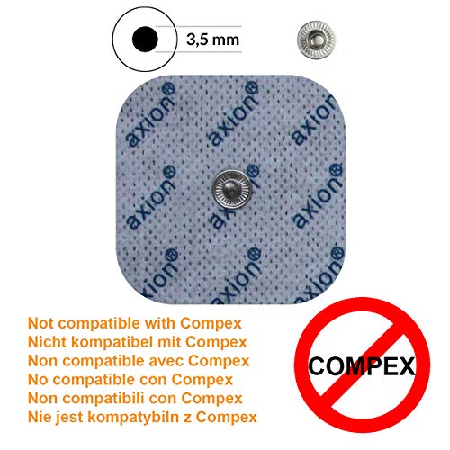 12 Electrodos axion TENS & EMS para su aparato VITALCONTROL & Beurer