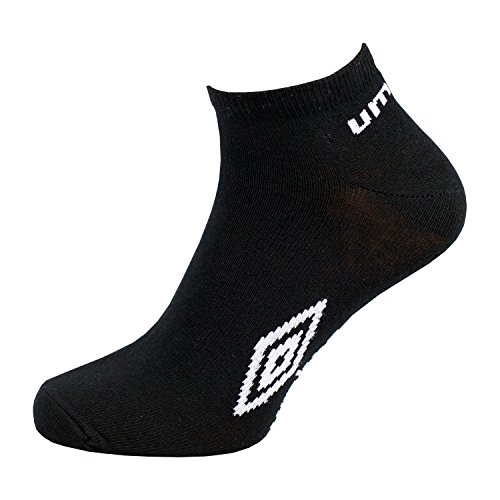 12 pares de calcetines tobilleros deportivos para hombre producto oficial de Umbro - Tallas 39 - 45 negro 12 pares de calcetines tobilleros deportivos para hombre producto oficial de Umbro - Tallas 39 - 45 negro