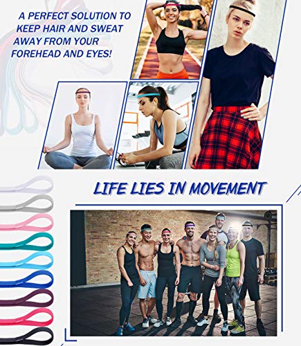 12 Piezas Cinta Pelo Deporte, Diadema Deportiva Elásticas Deporte Cintas De Pelo Antideslizante para El Cabello Diadema Antideslizante para Trotar Correr Fútbol Entrenamiento Yoga y Más 12 Piezas Cinta Pelo Deporte, Diadema Deportiva Elásticas Deporte Cintas De Pelo Antideslizante para El Cabello Diadema Antideslizante para Trotar Correr Fútbol Entrenamiento Yoga y Más