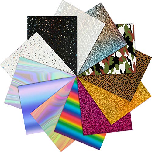 12 Piezas Vinilos de Transferencia de Calor Holográfico Vinilo HTV Rollo Vinilo de Planchar 12 x 10 Pulgadas para Camiseta Hojas Vinilo Bricolaje Manualidades Vinilo Planchar, Colores Surtidos 12 Piezas Vinilos de Transferencia de Calor Holográfico Vinilo HTV Rollo Vinilo de Planchar 12 x 10 Pulgadas para Camiseta Hojas Vinilo Bricolaje Manualidades Vinilo Planchar, Colores Surtidos