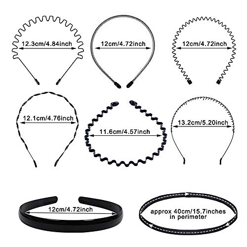 12 Unids Multi-Style Metal Hair Hoop Diadema de plástico Peine flexible Banda para el cabello Antideslizante Elástico Deporte Diademas Accesorios para el cabello unisex para mujeres y hombres 12 Unids Multi-Style Metal Hair Hoop Diadema de plástico Peine flexible Banda para el cabello Antideslizante Elástico Deporte Diademas Accesorios para el cabello unisex para mujeres y hombres