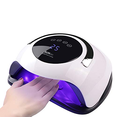 120W UV LED Lámpara De Uñas Secador De Uñas Rápido Gel De Curado Rápido Luz De Uñas Lámpara LED Gel Esmalte De Uñas Lámparas UV con Temporizador Y Sensor Inteligente para Todo Tipo De Gel