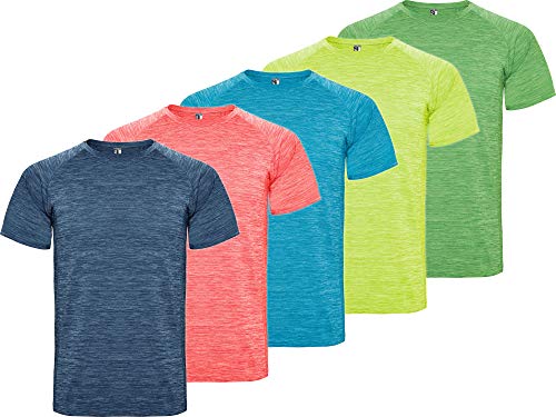 13MW Camiseta Deporte Hombre | Pack 5 | Tejido técnico Profesional | Transpirable | Running, Fitness, Fútbol, Padel | Manga Corta (Combinación 1, L) 13MW Camiseta Deporte Hombre | Pack 5 | Tejido técnico Profesional | Transpirable | Running, Fitness, Fútbol, Padel | Manga Corta (Combinación 1, L)