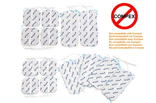 16 Electrodos (8* 5x5cm y 8* 10x5cm) - aparatos TENS EMS electroestimulador - axion 16 Electrodos (8* 5x5cm y 8* 10x5cm) - aparatos TENS EMS electroestimulador - axion
