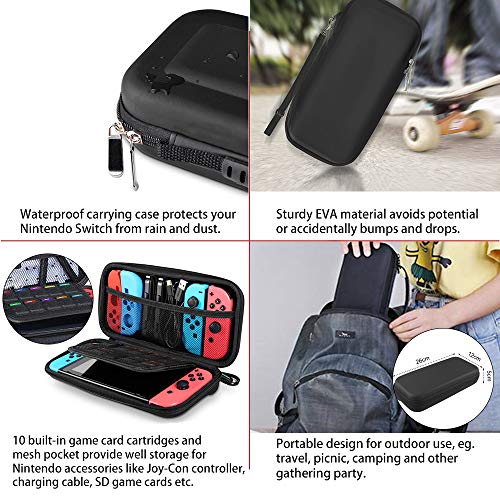 16 en 1 Kit de Accesorios para Nintendo Switch, Funda para Nintendo Switch con 10 Cartucho de Juego | Carcasa de Silicona y Plastico | Protector de Pantalla | Tapas para Joystick | Soporte Ajustable 16 en 1 Kit de Accesorios para Nintendo Switch, Funda para Nintendo Switch con 10 Cartucho de Juego | Carcasa de Silicona y Plastico | Protector de Pantalla | Tapas para Joystick | Soporte Ajustable