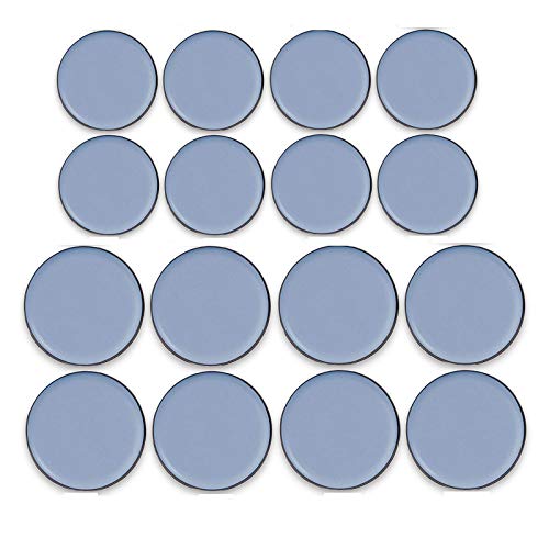 16 piezas Teflón para Muebles Furniture Sliders Protectores para Mover Muebles Patín Deslizador para Muebles Deslizadores de Teflón para Silla, Mesa, Sofá