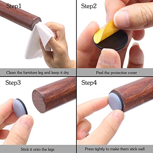 16 piezas Teflón para Muebles Furniture Sliders Protectores para Mover Muebles Patín Deslizador para Muebles Deslizadores de Teflón para Silla, Mesa, Sofá 16 piezas Teflón para Muebles Furniture Sliders Protectores para Mover Muebles Patín Deslizador para Muebles Deslizadores de Teflón para Silla, Mesa, Sofá