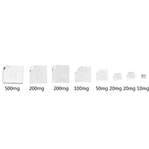 17 teilig 10 MG-100 G peso de calibración gramos de clase M2 acero cables metálicos +/-0,003 G joyas Digital escala laboratorio estudio peso