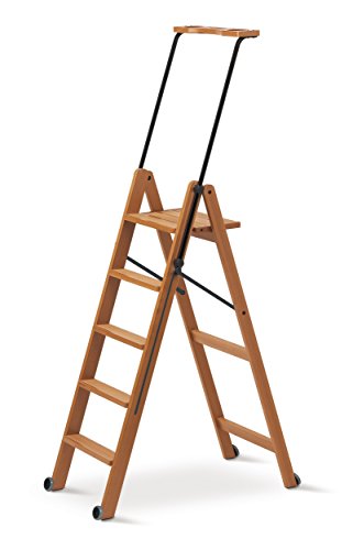 170/5 TUSCANIA Escalera 5 Peldaños En Madera De Haya Maciza Cereza 170/5 TUSCANIA Escalera 5 Peldaños En Madera De Haya Maciza Cereza