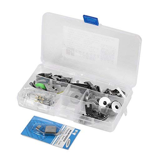 17pcs Piezas Prensatelas Accesorios, Multifuncionales Piezas de la máquina de coser industrial presiona los accesorios y el caso del pie de presión Presser 17pcs Piezas Prensatelas Accesorios, Multifuncionales Piezas de la máquina de coser industrial presiona los accesorios y el caso del pie de presión Presser