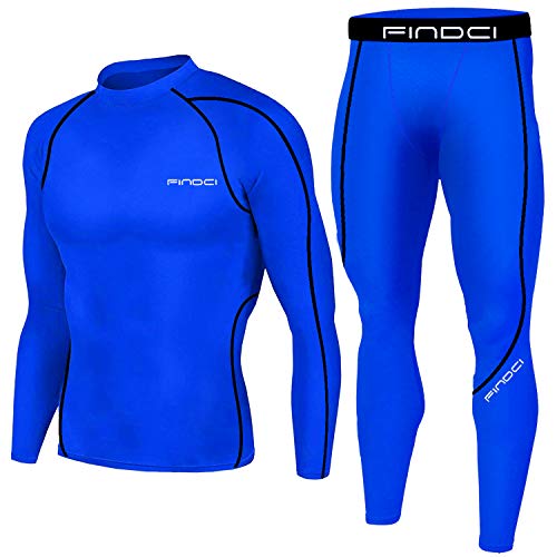 1Bests - Juego de 2 piezas de entrenamiento, camuflaje, para correr, con mallas, para hombre, secado rápido, KBOO-Deep Blue, large 1Bests - Juego de 2 piezas de entrenamiento, camuflaje, para correr, con mallas, para hombre, secado rápido, KBOO-Deep Blue, large