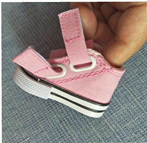 1pc Shoes, De 7,5 Cm De Velcro Lienzo Muñeca Botas, Mini Zapata De 60cm (Color Azar) De La Muñeca