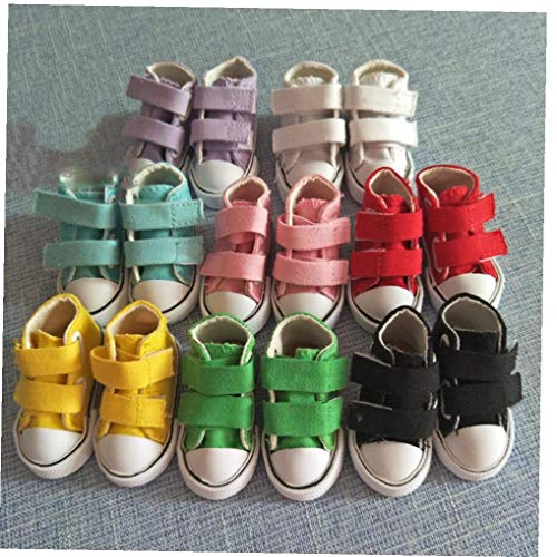 1pc Shoes, De 7,5 Cm De Velcro Lienzo Muñeca Botas, Mini Zapata De 60cm (Color Azar) De La Muñeca