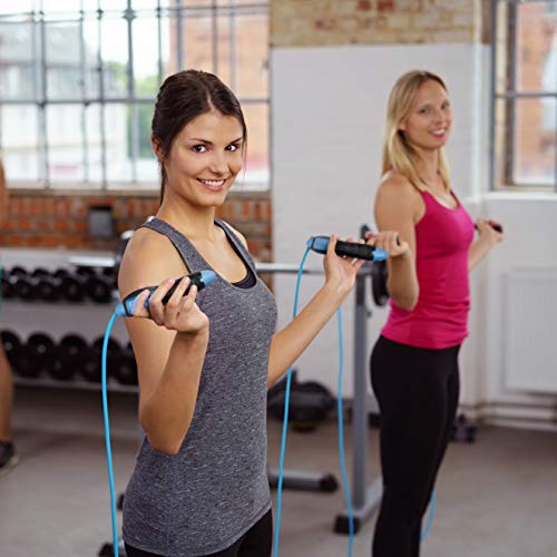 2 Cuerdas de Saltar Digitales, Ajustable- sin Cable Cuerda de Velocidad con Pantalla LCD Contador de calorías| Ideal para Crossfit, MMA Boxeo, Fitness, Ejercicio| Casa o Gimnasio Entrenamiento. 2 Cuerdas de Saltar Digitales, Ajustable- sin Cable Cuerda de Velocidad con Pantalla LCD Contador de calorías| Ideal para Crossfit, MMA Boxeo, Fitness, Ejercicio| Casa o Gimnasio Entrenamiento.