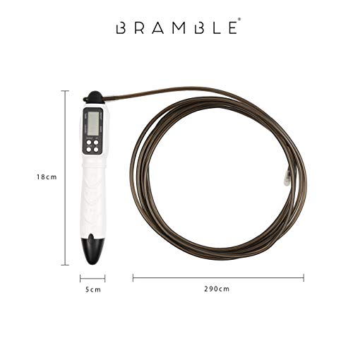 2 Cuerdas de Saltar Digitales, Ajustable- sin Cable Cuerda de Velocidad con Pantalla LCD Contador de calorías| Ideal para Crossfit, MMA Boxeo, Fitness, Ejercicio| Casa o Gimnasio Entrenamiento.