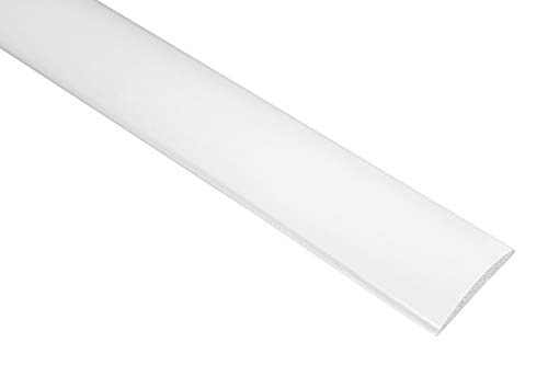 2 M PVC perfil de plástico plana barra lisa cenefa a prueba de golpes 5 x 30 mm, F05