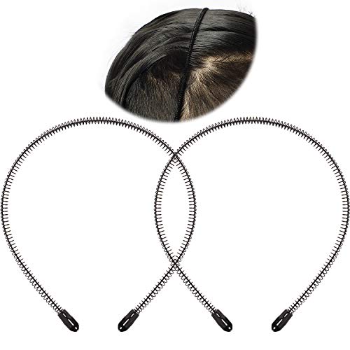 2 Paquetes Diadema Atrás Peinda, Diadema de Metal Negra de Moda, Diadema de Unisex, Diadema Antideslizante, Accesorios de Pelo Elásticos para Yoga Deportes al Aire Libre (Resorte Pequeño) 2 Paquetes Diadema Atrás Peinda, Diadema de Metal Negra de Moda, Diadema de Unisex, Diadema Antideslizante, Accesorios de Pelo Elásticos para Yoga Deportes al Aire Libre (Resorte Pequeño)