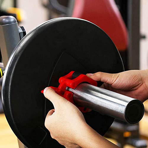 2 Par Abrazaderas de Topes para Barras, 30 mm Collares de Resorte Abrazaderas, Pinza de Resorte Clips de Cuello Barra de Pesas para Gimnasio Fitness Entrenamiento Levantamiento de Pesas 2 Par Abrazaderas de Topes para Barras, 30 mm Collares de Resorte Abrazaderas, Pinza de Resorte Clips de Cuello Barra de Pesas para Gimnasio Fitness Entrenamiento Levantamiento de Pesas
