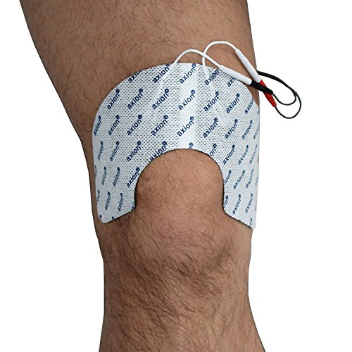 2 parches de electrodos para la rodilla - Terapia TENS - Compatible con VITALCONTROL SEM 43 y SEM 44 - axion