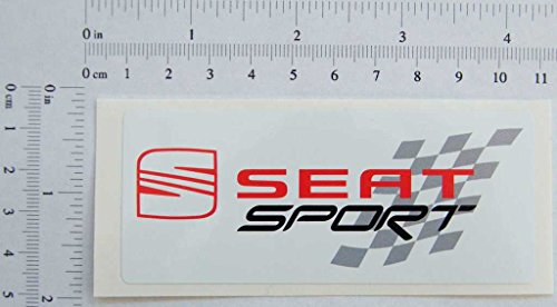 2 pegatinas de Seat Sport 99 mm x 42 mm, S137 2 pegatinas de Seat Sport 99 mm x 42 mm, S137