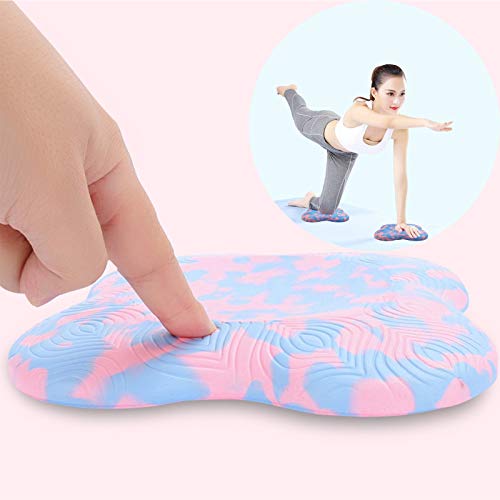 2 Pzs Almohadillas Rodilla Yoga Cojín para Manos Codos Cojín de Rodilleras Yoga Ligero Resistente Desgaste, PU Material, para Yoga, Gimnasia, Pilates, Ejercicios Estiramiento, Aeróbic—Color Camuflaje