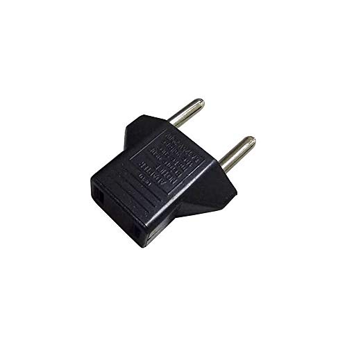 2 x Adaptacion para conector de pared de color negro macho-hembra 2 x Adaptacion para conector de pared de color negro macho-hembra