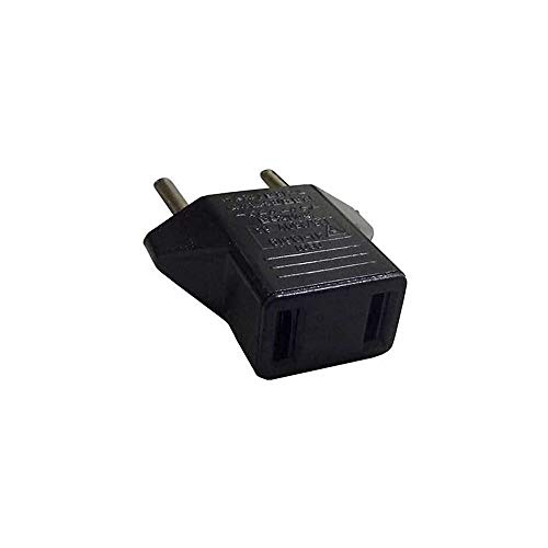 2 x Adaptacion para conector de pared de color negro macho-hembra 2 x Adaptacion para conector de pared de color negro macho-hembra