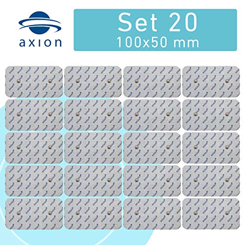 20 Electrodos axion de 100x50 mm TENS & EMS para su aparato COMPEX