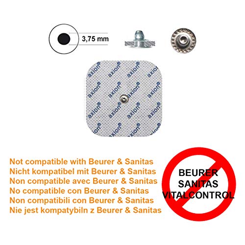 20 Electrodos axion de 100x50 mm TENS & EMS para su aparato COMPEX 20 Electrodos axion de 100x50 mm TENS & EMS para su aparato COMPEX