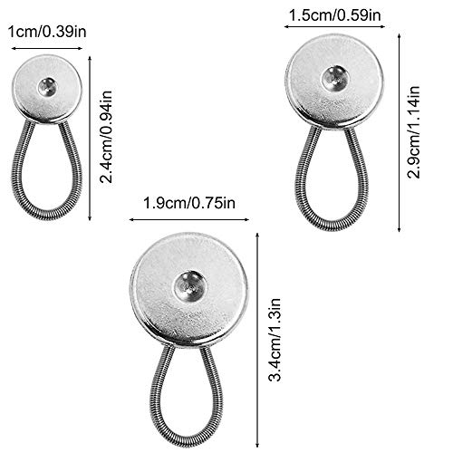 20 extensores de cuello de metal flexible FineGood para pantalones de camisa de vestir, color plateado 20 extensores de cuello de metal flexible FineGood para pantalones de camisa de vestir, color plateado
