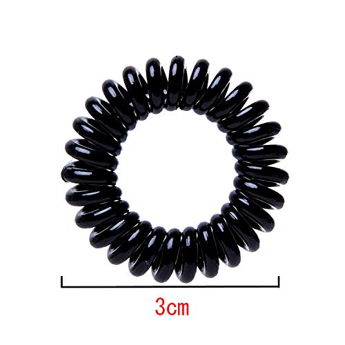 20 gomas de pelo en espiral, cable de teléfono haargummi, elásticas, espiral, cable de teléfono anti puntas abiertas, goma trenzada, fitness, cinta para el pelo, espiral, para mujer y niña, 3cm 20 gomas de pelo en espiral, cable de teléfono haargummi, elásticas, espiral, cable de teléfono anti puntas abiertas, goma trenzada, fitness, cinta para el pelo, espiral, para mujer y niña, 3cm