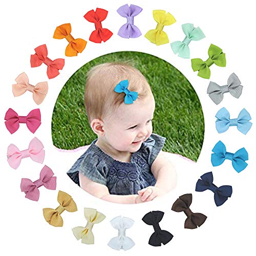 20 Piezas bebé niña Lazos para el pelo Boutique cinta, Multicolor Clips para adolescentes Niños Amigos 20 Piezas bebé niña Lazos para el pelo Boutique cinta, Multicolor Clips para adolescentes Niños Amigos