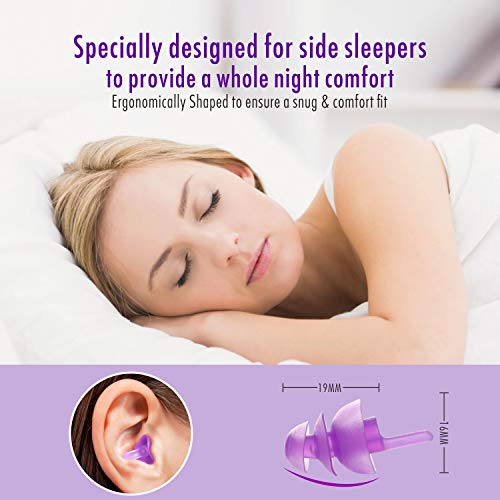 【2019 Nuevo diseño】 Tapones para los oídos para Dormir, Hearprotek 2 Pares Protección Auditiva Tapones(32db & 30db) para reducción de Ruido, Traviesas Laterales, ronquidos, Viajes, Trabajo 【2019 Nuevo diseño】 Tapones para los oídos para Dormir, Hearprotek 2 Pares Protección Auditiva Tapones(32db & 30db) para reducción de Ruido, Traviesas Laterales, ronquidos, Viajes, Trabajo