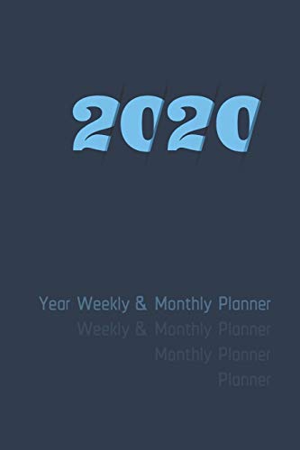 2020 Year Weekly & Monthly Planner: Calendar and Organizer  to record events, expenses, things to do, habits, contacts, passwords and notes
