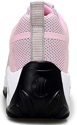 2020 Zapatos cuña Mujer Zapatillas de Deportivas Plataforma Mocasines Primavera Verano Planas Ligero Tacon Sneakers Cómodos Zapatos para Mujer Negro Gris Blanco
