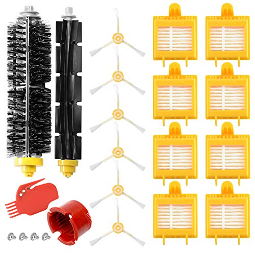 20PCS Kit Recambios Roomba Serie 700 Repuestos y Accesorios de Filtros y Cepillos Roomba 700 Compatibles con Aspiradora iRobot Roomba Serie 700 720 750 760 765 770 772 774 775 776 780 782 785 786 790