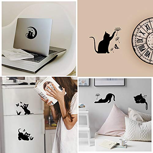 20pcs Pegatinas Pared para Interruptor de Luz Enchufes Rodapié Vinilos Pared Gatos Ratón Stickers Adhesivos Decorativos Habitación Dormitorio Salón