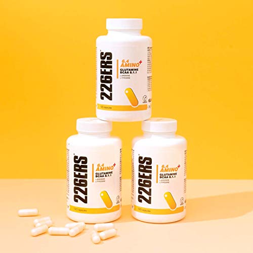 226ERS 6.4 Amino+ Aminoácidos con Glutamina, BCAA 8:1:1, L-Arginina y L-Tirosina - 120 cápsulas 226ERS 6.4 Amino+ Aminoácidos con Glutamina, BCAA 8:1:1, L-Arginina y L-Tirosina - 120 cápsulas