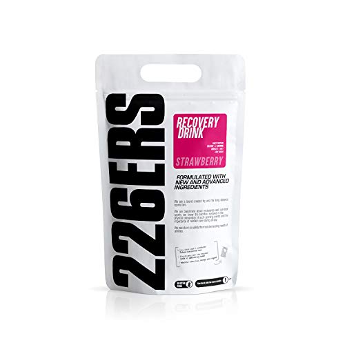 226ERS Recovery Drink, Recuperador Muscular con Proteína Whey, Creatina, Hidratos de Carbono, Triglicéridos y L-Arginina, Fresa - 1000 gr