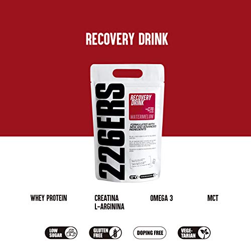 226ERS Recovery Drink, Recuperador Muscular con Proteína Whey, Creatina, Hidratos de Carbono, Triglicéridos y L-Arginina, Sandía - 1000 gr 226ERS Recovery Drink, Recuperador Muscular con Proteína Whey, Creatina, Hidratos de Carbono, Triglicéridos y L-Arginina, Sandía - 1000 gr