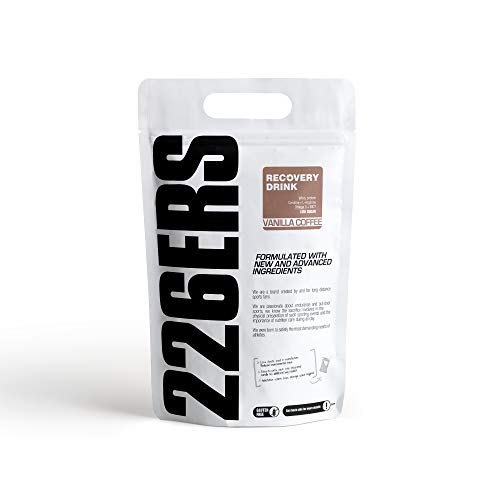 226ERS Recovery Drink, Recuperador Muscular con Proteína Whey, Creatina, Hidratos de Carbono, Triglicéridos y L-Arginina, Vainilla Café - 1000 gr