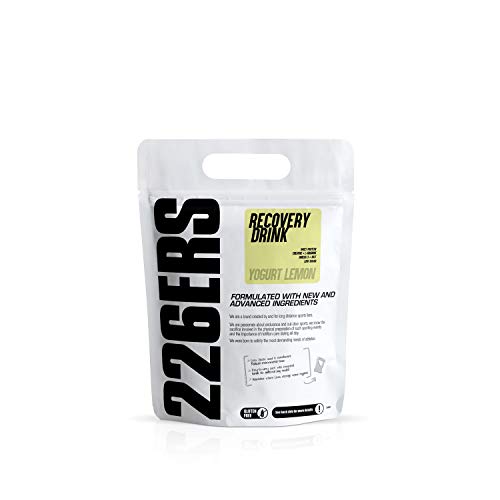 226ERS Recovery Drink, Recuperador Muscular con Proteína Whey, Creatina, Hidratos de Carbono, Triglicéridos y L-Arginina, Yogurt Limón - 500 gr