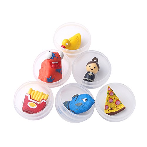 24 cápsulas transparentes tipo huevos sorpresa llenas de juguetes para niños y niñas | Diámetro 3.2 cm | fiestas infantiles de cumpleaños o de navidad | Juego de estilo piñata | Conjunto de Favores |