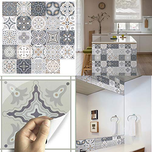 24 Pegatinas para Azulejos de Pared, Adhesivo de Pared, Pegatinas de Baldosas, Calcomanías Autoadhesivas de Vinilo para Cocina, Sala de Estar, Baño, Decoración del Hogar, 20 x 20cm 24 Pegatinas para Azulejos de Pared, Adhesivo de Pared, Pegatinas de Baldosas, Calcomanías Autoadhesivas de Vinilo para Cocina, Sala de Estar, Baño, Decoración del Hogar, 20 x 20cm
