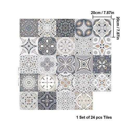 24 Pegatinas para Azulejos de Pared, Adhesivo de Pared, Pegatinas de Baldosas, Calcomanías Autoadhesivas de Vinilo para Cocina, Sala de Estar, Baño, Decoración del Hogar, 20 x 20cm 24 Pegatinas para Azulejos de Pared, Adhesivo de Pared, Pegatinas de Baldosas, Calcomanías Autoadhesivas de Vinilo para Cocina, Sala de Estar, Baño, Decoración del Hogar, 20 x 20cm