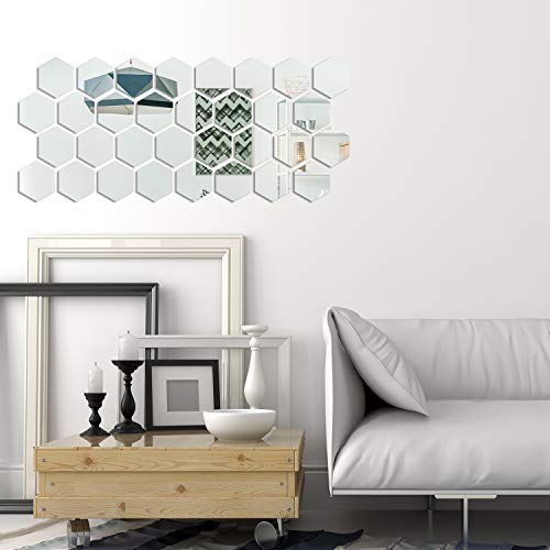 24 Piezas de Espejo de Acrílico Desmontable Pegatina de Pared Adornos Decoración para Hogar Sala de Estar Dormitorio (Estilo 3) 24 Piezas de Espejo de Acrílico Desmontable Pegatina de Pared Adornos Decoración para Hogar Sala de Estar Dormitorio (Estilo 3)